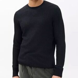 Rag & Bone Navy Blue Cotton Wool Long Sleeve Shirt/Sweater Size Small